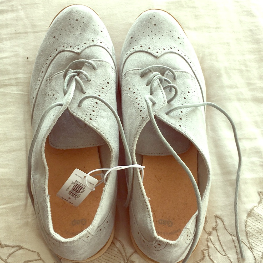 Baby blue closed toed shoes